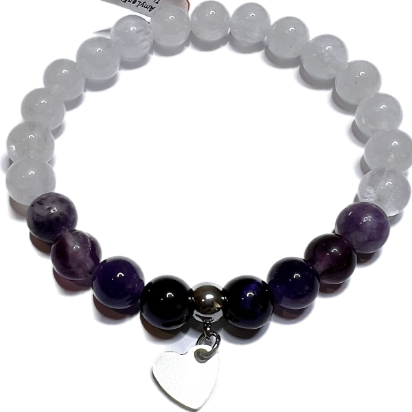 Celestial Purple Gemstone Bracelet